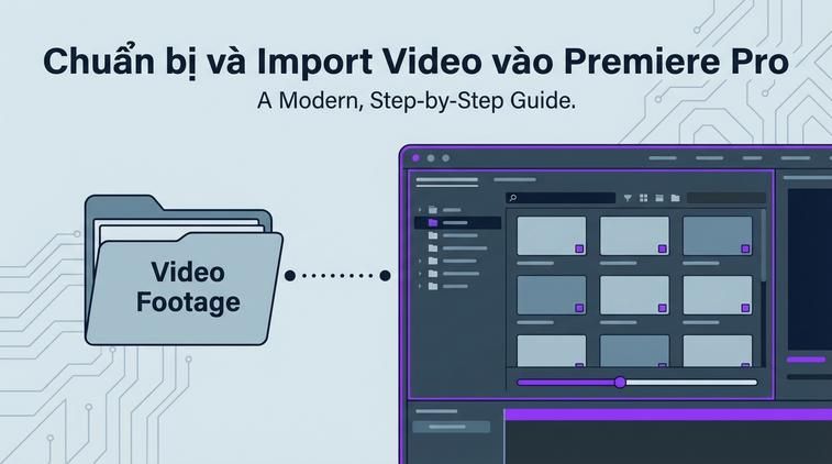 Chuẩn bị và import video vào Premiere Pro