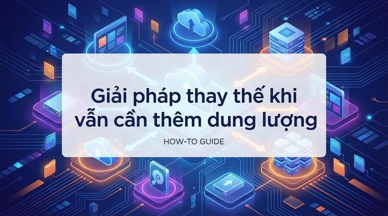 Giải pháp thay thế khi vẫn cần thêm dung lượng