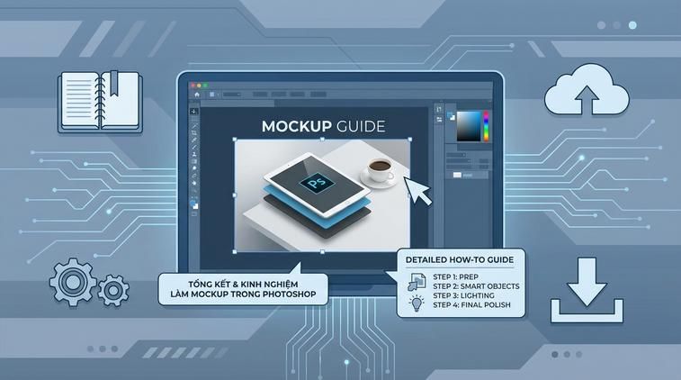 Tổng kết và kinh nghiệm khi làm mockup trong Photoshop