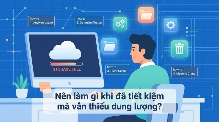 Nên làm gì khi đã tiết kiệm mà vẫn thiếu dung lượng?