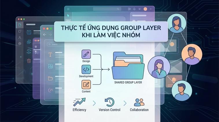 Thực tế ứng dụng group layer khi làm việc nhóm