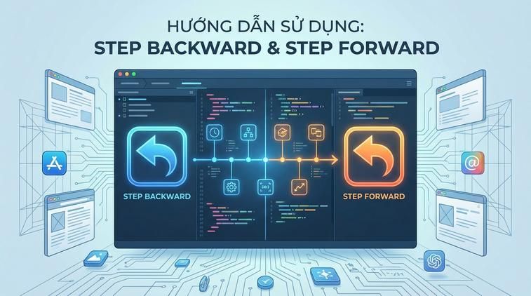 Sử dụng Step Backward và Step Forward