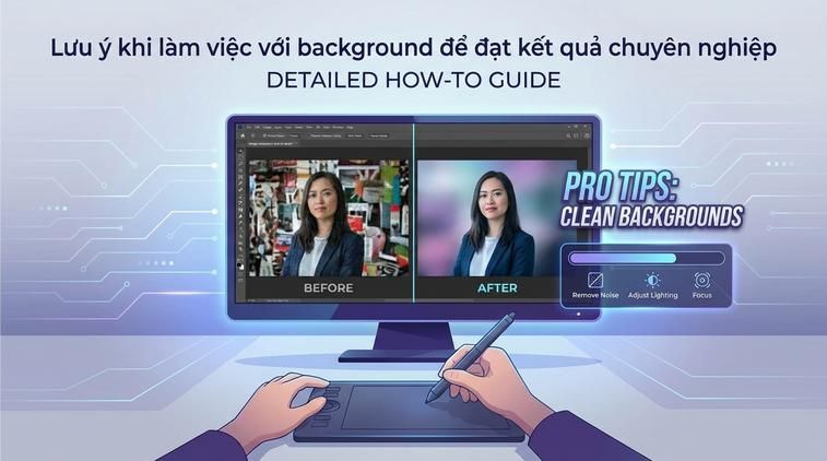 Lưu ý khi làm việc với background để đạt kết quả chuyên nghiệp