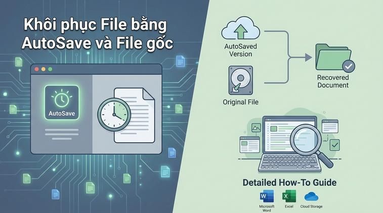 Khôi phục File bằng AutoSave và File gốc
