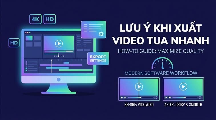 Lưu ý khi xuất video tua nhanh để giữ chất lượng