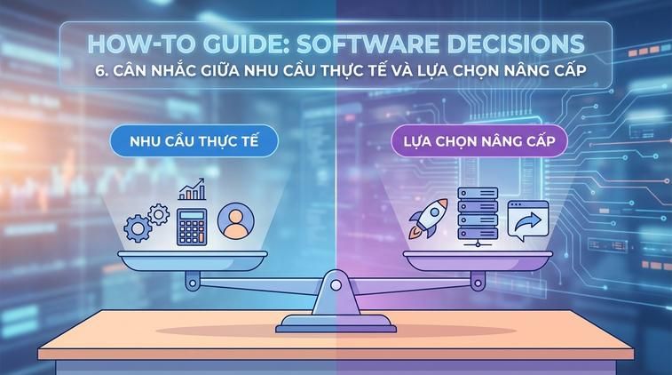 6. Cân nhắc giữa nhu cầu thực tế và lựa chọn nâng cấp