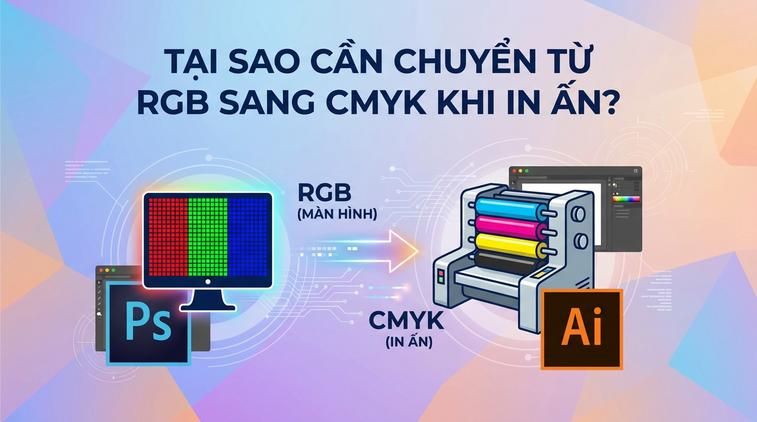 Tại sao cần chuyển từ RGB sang CMYK khi in ấn?