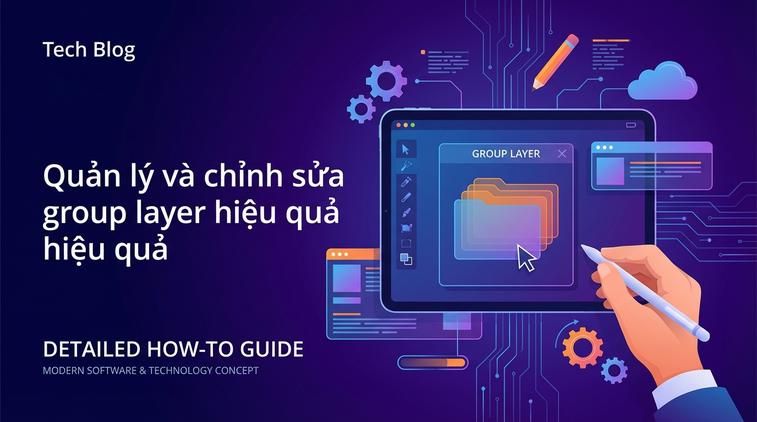 Quản lý và chỉnh sửa group layer hiệu quả
