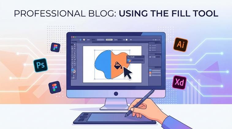 Sử dụng công cụ Fill để đổi màu vùng chọn