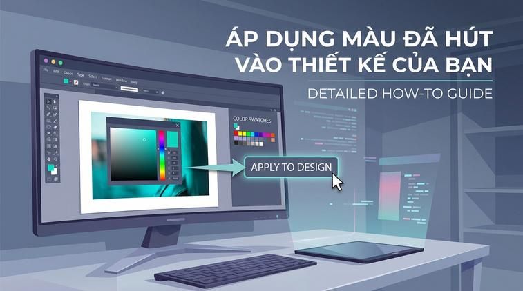 Áp dụng màu đã hút vào thiết kế của bạn