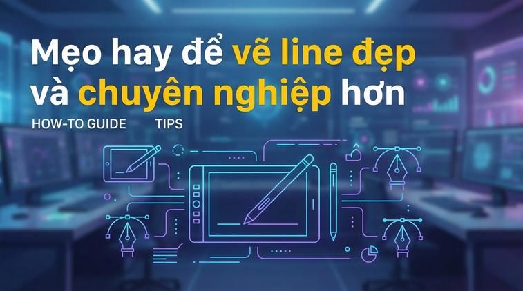 Mẹo hay để vẽ line đẹp và chuyên nghiệp hơn