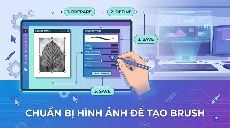 Chuẩn bị hình ảnh để tạo brush