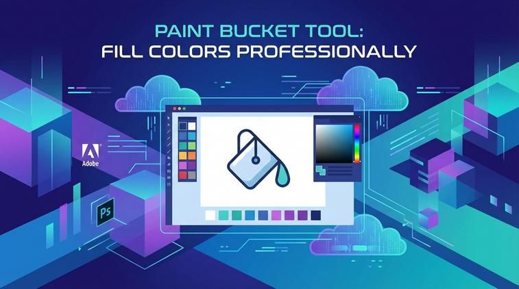 Fill màu bằng công cụ Paint Bucket Tool