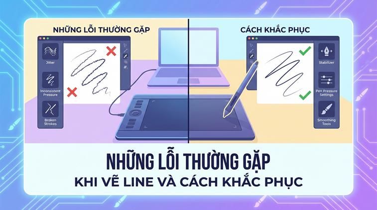 Những lỗi thường gặp khi vẽ line và cách khắc phục