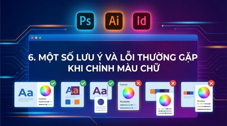 6. Một số lưu ý và lỗi thường gặp khi chỉnh màu chữ