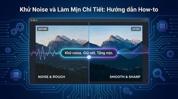 Khử noise và làm mịn chi tiết nhưng vẫn giữ độ nét