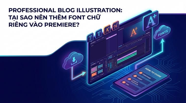 Tại sao nên thêm font chữ riêng vào Premiere?