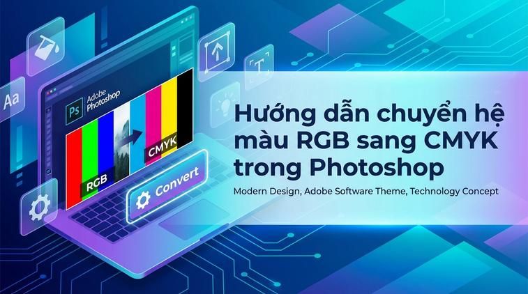 Hướng dẫn chuyển hệ màu RGB sang CMYK trong Photoshop