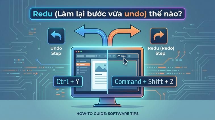 Redu (Làm lại bước vừa undo) thế nào?