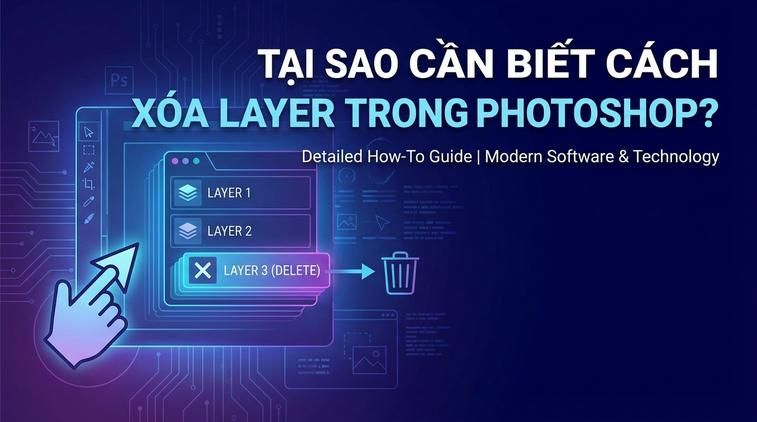 Tại sao cần biết cách xóa layer trong Photoshop?