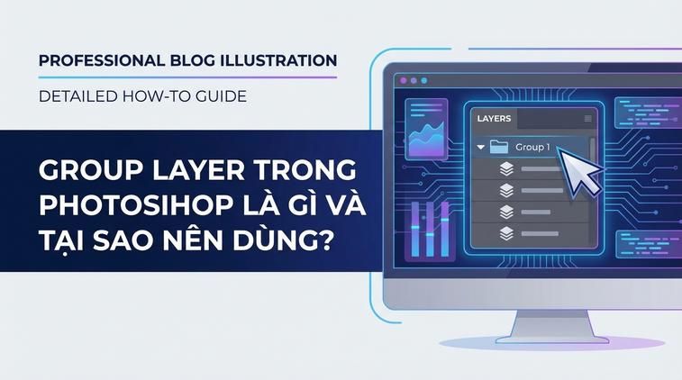 Group layer trong Photoshop là gì và tại sao nên dùng?