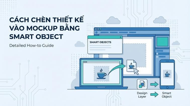 Cách chèn thiết kế vào mockup bằng Smart Object