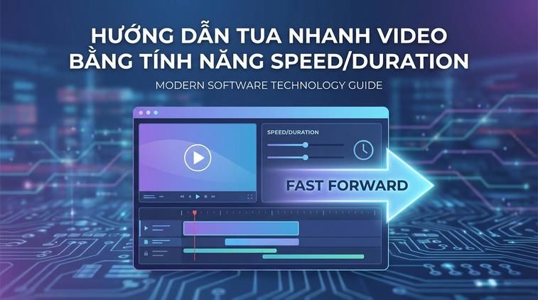 Hướng dẫn tua nhanh video bằng tính năng Speed/Duration
