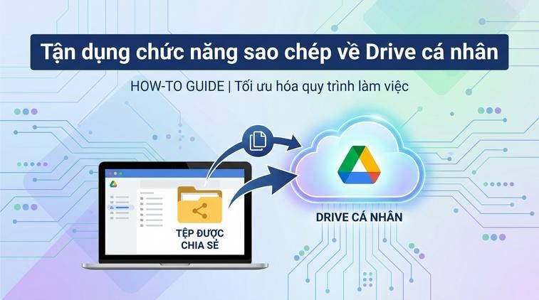 Tận dụng chức năng sao chép về Drive cá nhân
