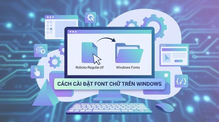 Cách cài đặt font chữ trên Windows