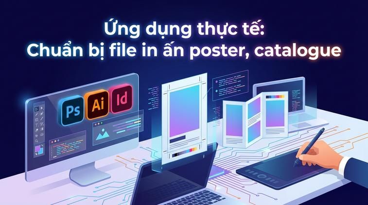 Ứng dụng thực tế: Chuẩn bị file in ấn poster, catalogue