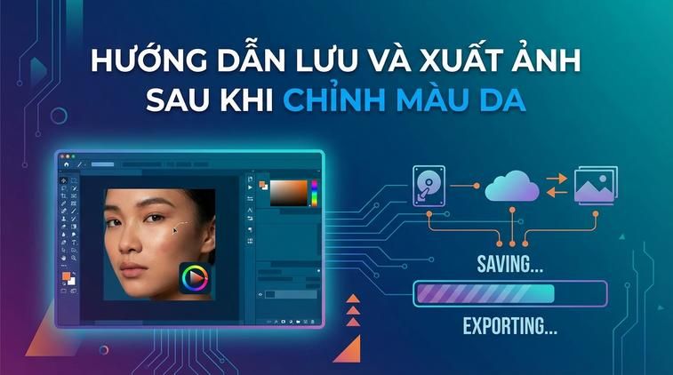 Hướng dẫn lưu và xuất ảnh sau khi chỉnh màu da