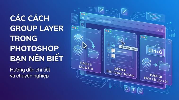 Các cách group layer trong Photoshop bạn nên biết