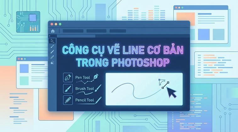 Công cụ vẽ line cơ bản trong Photoshop