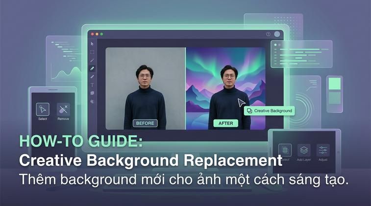 Thêm background mới cho ảnh một cách sáng tạo