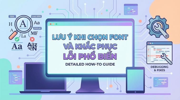 Lưu ý khi chọn font và khắc phục lỗi phổ biến