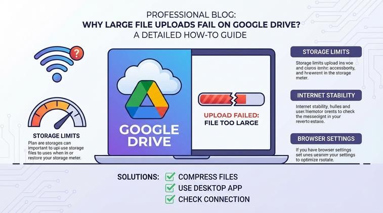 Vì sao không tải được file dung lượng lớn trên Google Drive?