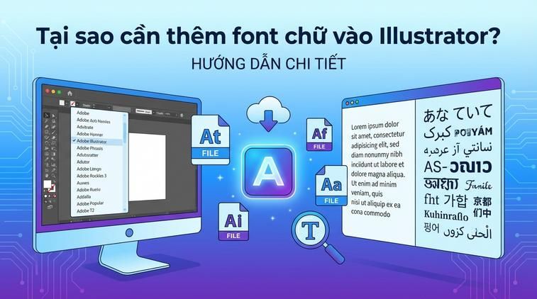 Tại sao cần thêm font chữ vào Illustrator?