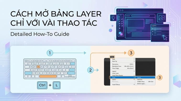 Cách mở bảng Layer chỉ với vài thao tác