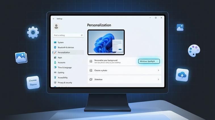 Win 11 bổ sung gì mới trong tính năng hình nền so với Win 10?