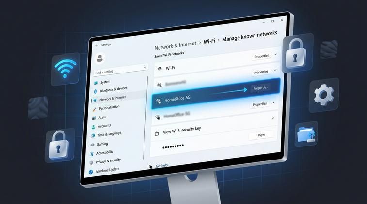 Quên mật khẩu wifi trên Win 11? Win 11 lưu pass wifi ở đâu?