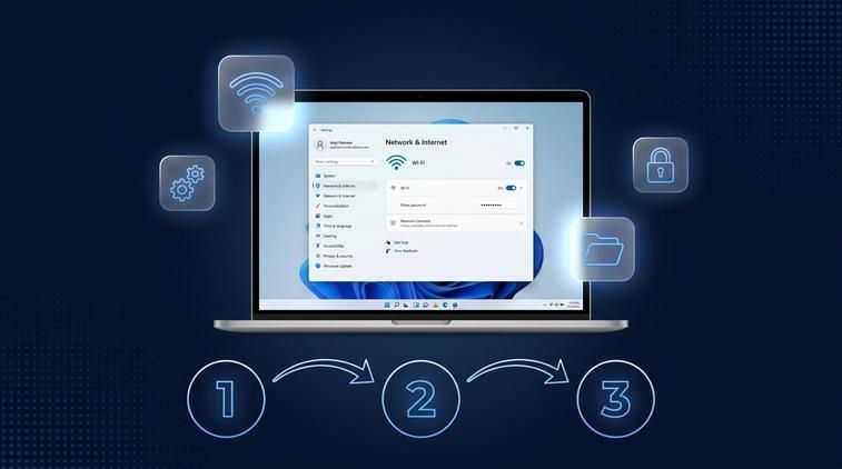 Xem pass wifi trên máy tính Win 11 bằng công cụ sẵn có