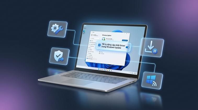Tắt tự động cập nhật Driver trong Windows Update
