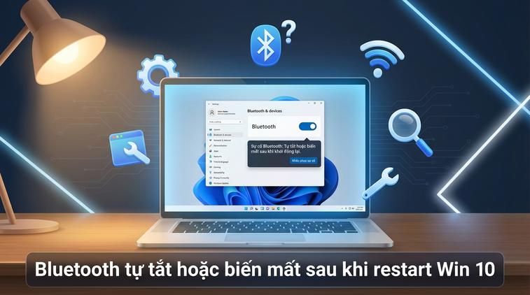 Bluetooth tự tắt hoặc biến mất sau khi restart Win 10