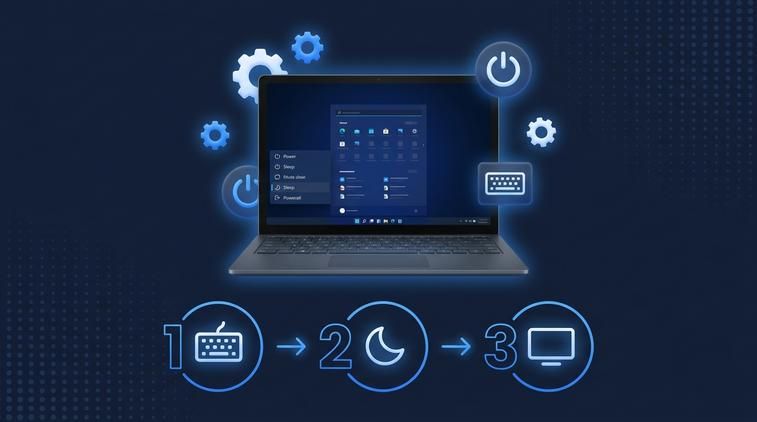 Sửa lỗi sleep không lên màn hình Win 10 bằng phím tắt