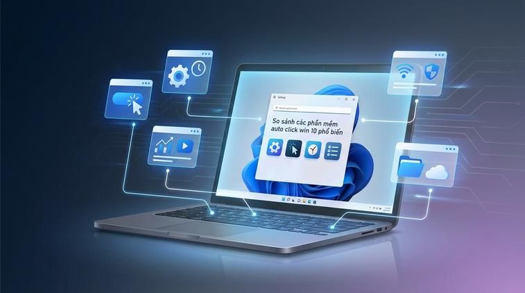 So sánh các phần mềm auto click win 10 phổ biến