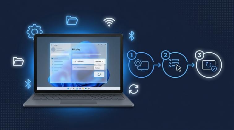 Cách xoay màn hình về bình thường trên Win 10