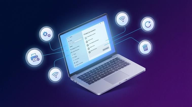 Gỡ và cài lại máy in trên Windows 10
