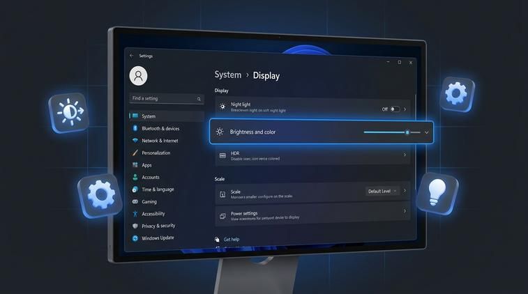 Win 11 cải tiến gì trong việc chỉnh độ sáng so với Win 10?