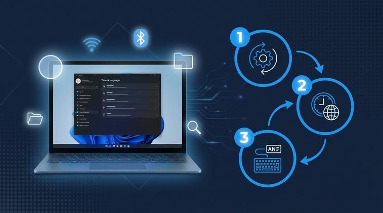 Cách đổi ngôn ngữ win 10 qua Settings