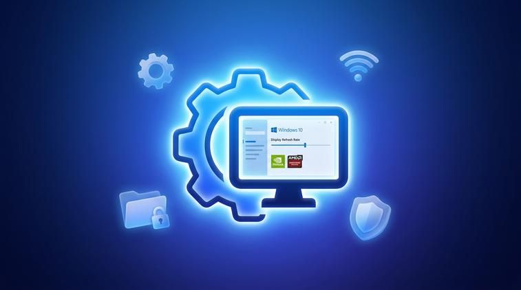Chỉnh Hz màn hình win 10 qua NVIDIA hoặc AMD
